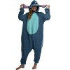 Seven Times Six Disney Lilo & Stitch Unisex Adult Stitch Kigurumi Cosplay Costume Fleece Union Suit Blue - image 3 of 4