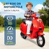 Kids Motorcycle 24V 350W Electric Ride-On, 14MPH Max, Waterproof Design, LED Lights & Rear Brake - Motorbike for Ages 8-14 - 2 of 4