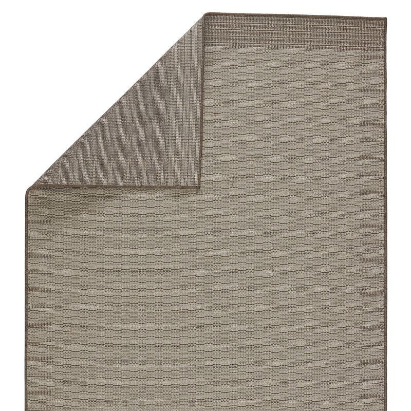 Poerava Indoor/Outdoor Border Area Rug Gray/Taupe - Jaipur Living, 4 of 8