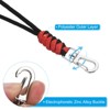 Unique Bargains Braided Wrist Polyester Keychain Wallets Badge Lanyard with Hook - 4 of 4