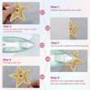 Unique Bargains Iron On Durable Clothing Star Rhinestone Patches 4 Pcs - 4 of 4