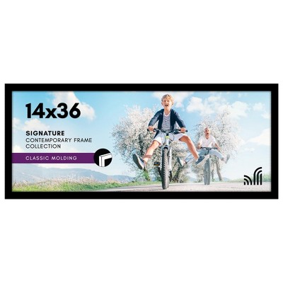 Americanflat 14x36 Poster Frame  -- Gallery-Style Frames Made of Engineered Wood - Photo Frame for Wall Display - Black