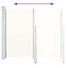 vidaXL Patio Retractable Side Awning 47.2"x118.1" Cream - 4 of 4