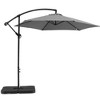 Whiteline Modern Living UM1683-GRY Aiden Standing Umbrella,Polyester Fabric in Grey and Aluminum Pole - 3 of 4