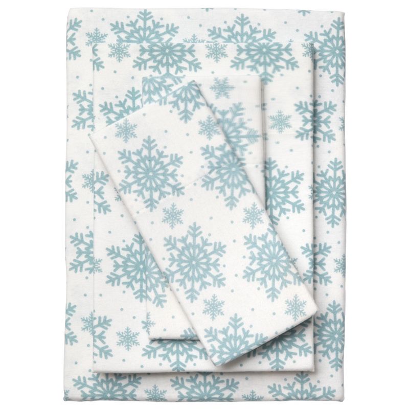 BrylaneHome Cotton Flannel Print Sheet Set, 1 of 2