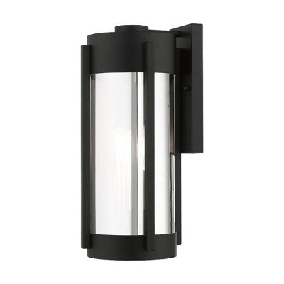 Livex Lighting Sheridan 3 - Light Wall Light in  Black/Brushed Nickel