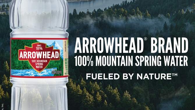 Arrowhead Brand 100% Mountain Spring Water - 12pk/12 fl oz Bottles, 2 of 13, play video