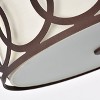 Homestock Bronx Transitional 3 Light Oil Rubbed Bronze Semi-Flush Ceiling Fixture 15" Wide - 3 of 3