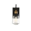 Savoy House Exterior Collections 1 - Light Wall Light in  Vintage Black/Warm Brass - 2 of 3