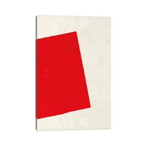 Icanvas Modern Art Red Square (after Albers) By 5by5collective Canvas ...