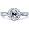 Pompeii3 1/3ct Vintage Engagement Ring Setting 14K White Gold - 2 of 4