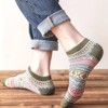 Warm Woolen Block Knitting Ankle Socks - Women's Sizes Adult Medium from the Sock Panda - 2 of 3