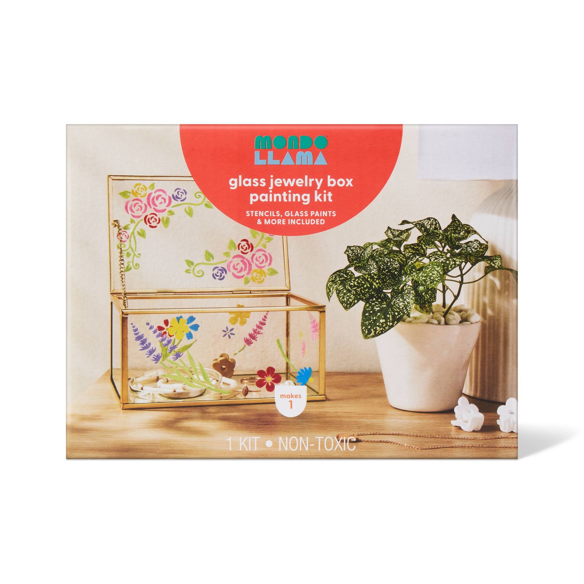 Glass Jewelry Box Painting Craft Kit - Mondo Llama™