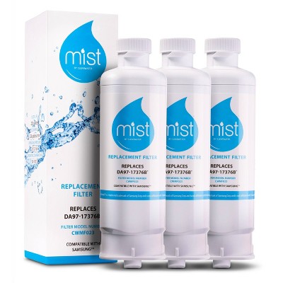 Mist Samsung DA97-17376B Compatible with DA97-08006C, HAF-QIN, HAF-QIN/EXP Refrigerator Water Filter (3pk)