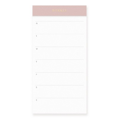 Sugar Paper Essentials 2pk Undated Weekly and Dated Daily Planning Notepad Set