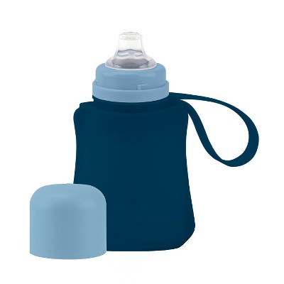 Image of Sprout Ware Sip & Straw Pocket made from Silicone and Plants - 8oz - Navy