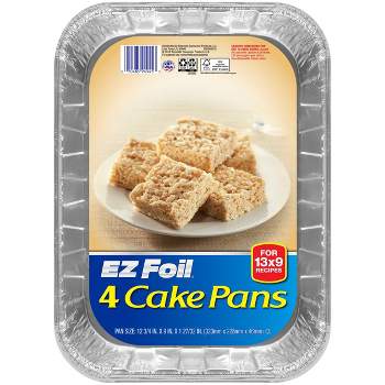 EZ Foil 8x8 Holiday Cake Pan with Lids - Red