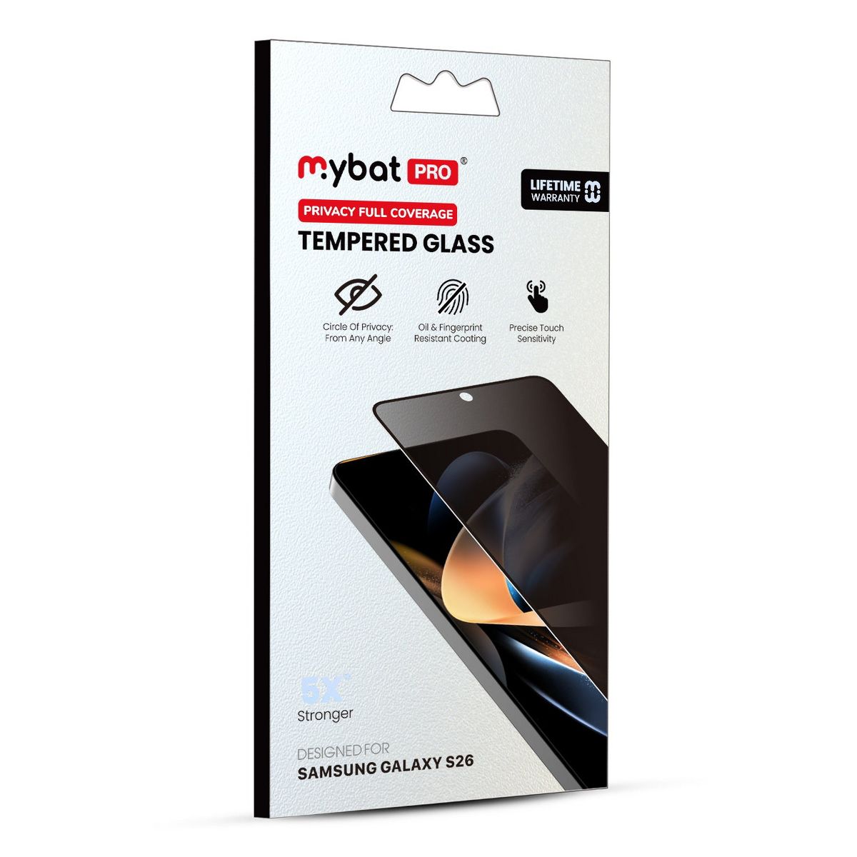 MyBat Pro Privacy Full Coverage Tempered Glass Screen Protector for Samsung Galaxy S26 - thumbnail 2