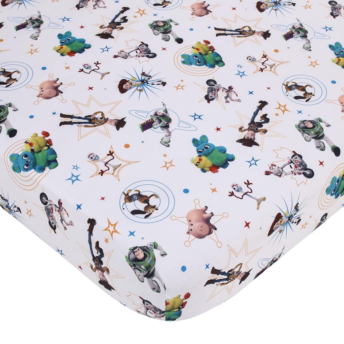 Disney Pixar Toy Story 4-Piece Toddler Bedding Set, Woody, Buzz Lightyear, Jessie & Hamm Comforter, Fitted Bottom Sheet, Flat Top Sheet & Pillowcase - thumbnail 4