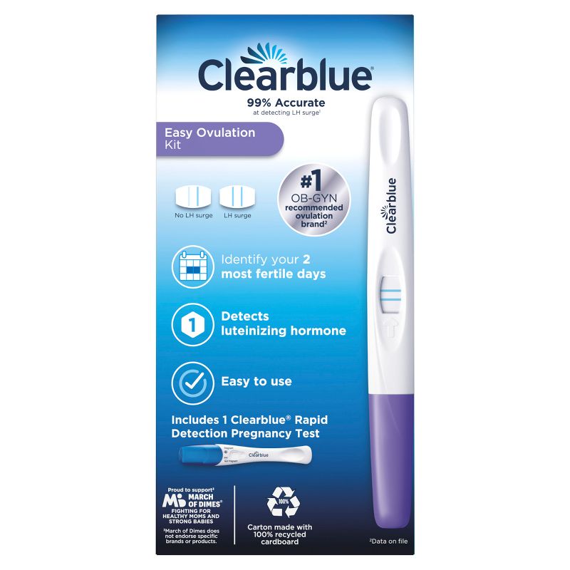 Clearblue Easy Ovulation Kit with Pregnancy Test - 11ct, 5 of 10