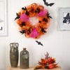Nearly Natural 26" Halloween Spider Mesh Wreath - 3 of 4