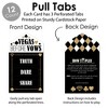 Big Dot of Happiness Vegas Before Vows - Las Vegas Bridal Shower or Bachelorette Party Game Pickle Cards - Truth, Dare, Share Pull Tabs - Set of 12 - 3 of 4