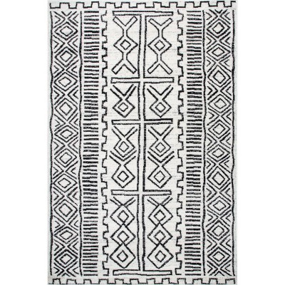 Nuloom Alisa Bohemian Area Rug - Gray 4' x 6'