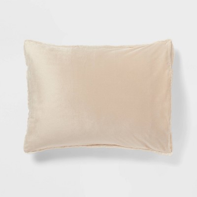 Threshold Luxe Faux-Fur Comforter & Sham Set Lightweight