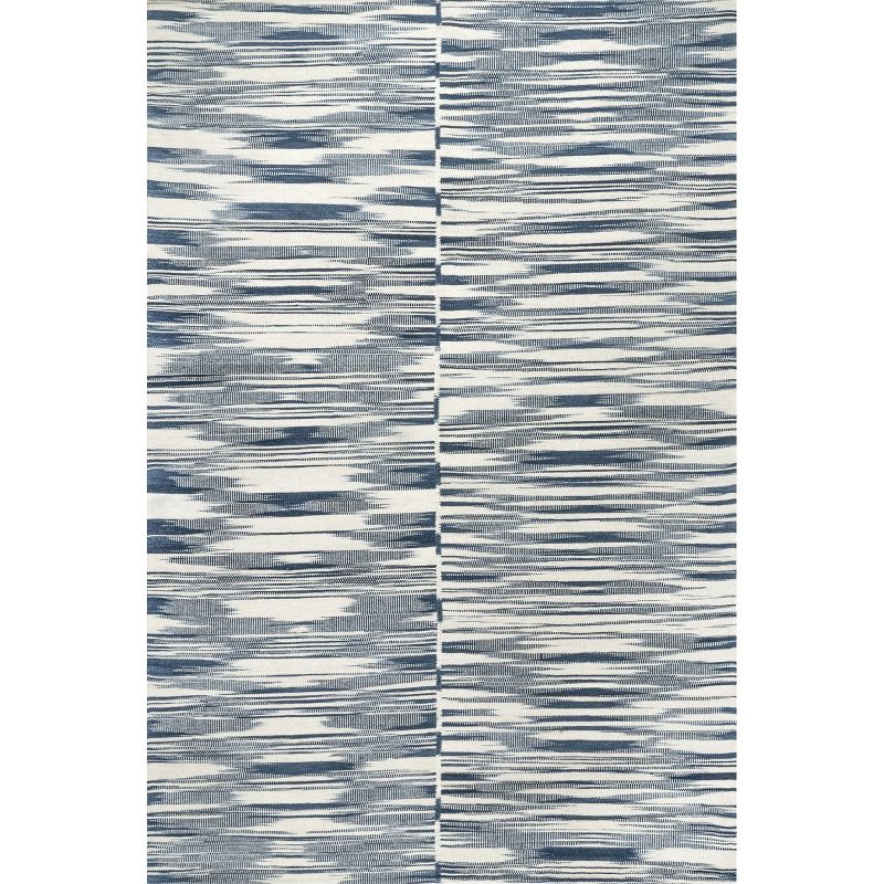 nuLOOM Reba Handmade Abstract Striped Wool-Blend Flatweave Area Rug, 1 of 11