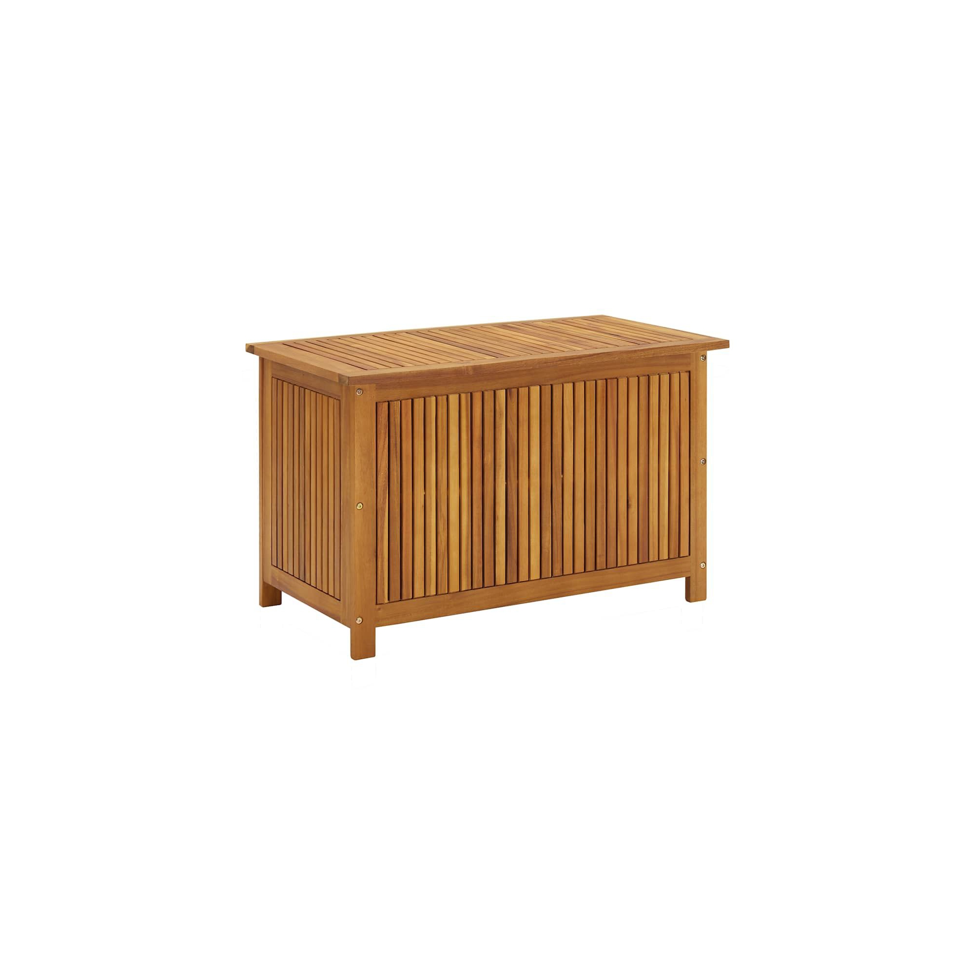 vidaXL Patio Storage Box 35.4"x19.7"x22.8" Solid Wood Acacia