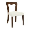 Grungis Polyester Kitchen Chair Set of 2,Upholstered Dining Chairs with Open-Back for Dining Room,Kitchen - 4 of 4