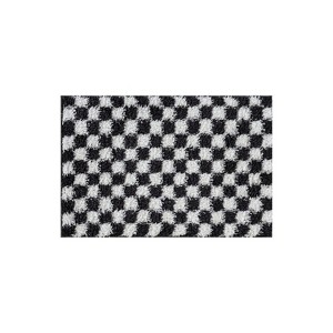 World Rug Gallery Block Shag Rug – Great for Living Room, Bedroom, or Entryway – Medium Pile, Easy to Clean – Anthracite Dark Gray - 1 of 4