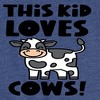 Girls' - Instant Message - This Kid Loves Cows Fitted Short Sleeve Graphic T-Shirt - 2 of 4