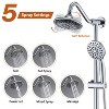 Okak 6IN Rainfall Shower Head with Detachable Design, High Pressure Shower Heads with 5 Functions, Handheld Shower Head for Home - 4 of 4