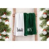 American Soft Linen Christmas Towels Bathroom Set, 2 Packed Embroidered Decorative 100% Cotton Hand Towels, Dish Towels for Decor Xmas - image 4 of 4