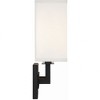 Crystorama Lighting Durham 2 - Light Sconce in  Black Forged - 3 of 4
