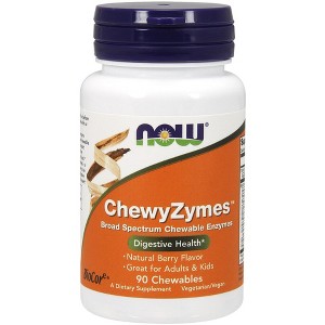 ChewyZymes by Now Foods  -  90 Lozenge - 1 of 2