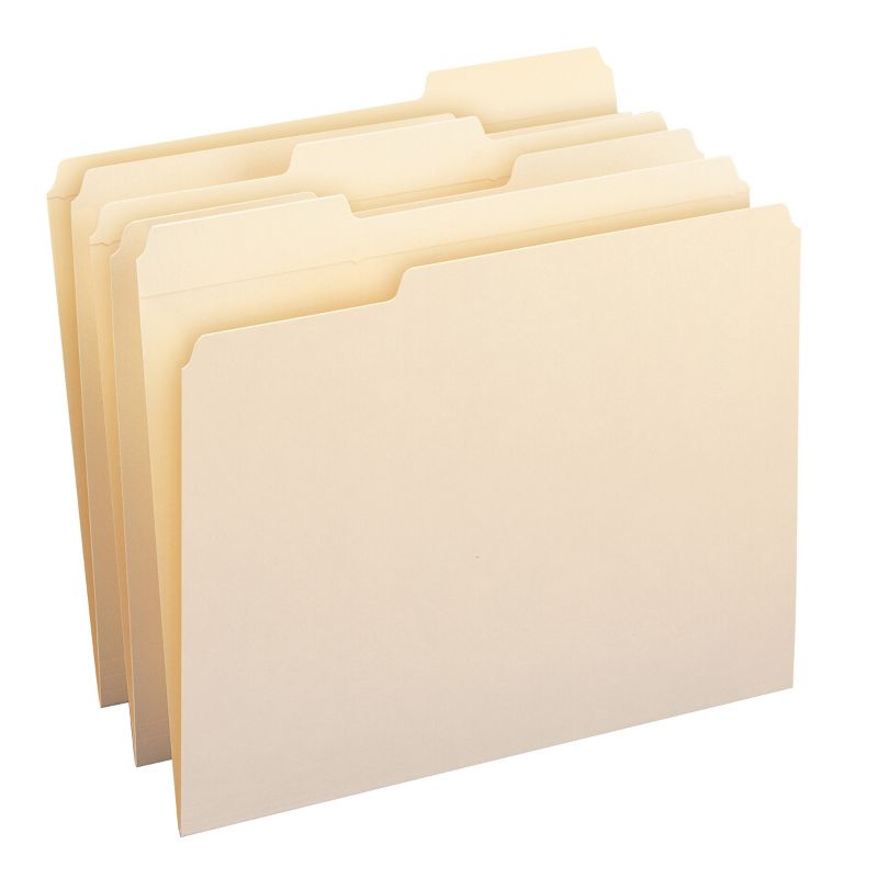 Smead File Folder, Reinforced 1/3-Cut Tab, Letter Size, Manila, 100 Per Box (10334), 3 of 9