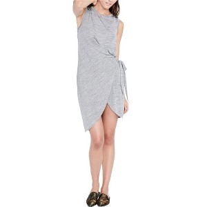 Rachel Roy Womens Draped Wrap Dress, Grey, X-Small - 1 of 1