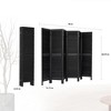 Wooakway Wood Room Dividers 5.6Ft Tall and Folding Privacy Screens for Home, Office - 3 of 4