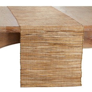 Saro Lifestyle Shimmering Woven Nubby Runner - 1 of 3