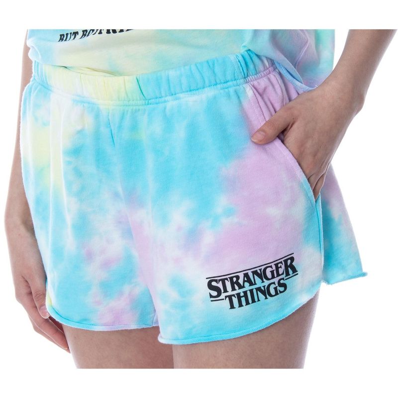 Stranger Things Pajamas Women's Friends Don't Lie Tie Dye Loungewear Set, 4 of 7