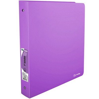 Enday 1 Flexible 3-ring Binder With Pocket, Pink : Target