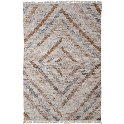 Beckett Transitional Geometric Ivory/Gray/Tan Area Rug
