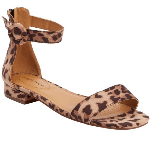 Comfortview Women's Wide Width The Alora Sandal - 12 W, Leopard : Target