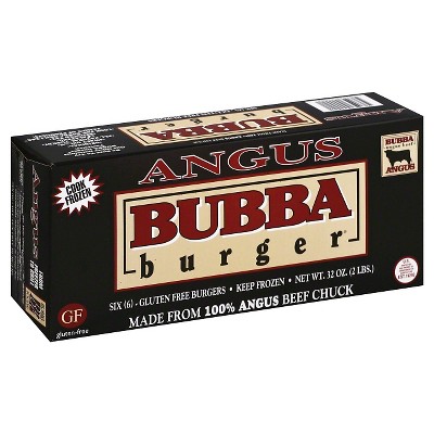 Bubba Burger Angus Beef Chuck Patties - Frozen - 2lbs/6ct