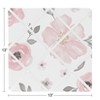 Sweet Jojo Designs Girl Fabric Photo Memo Board Watercolor Floral Pink and Grey - 3 of 3