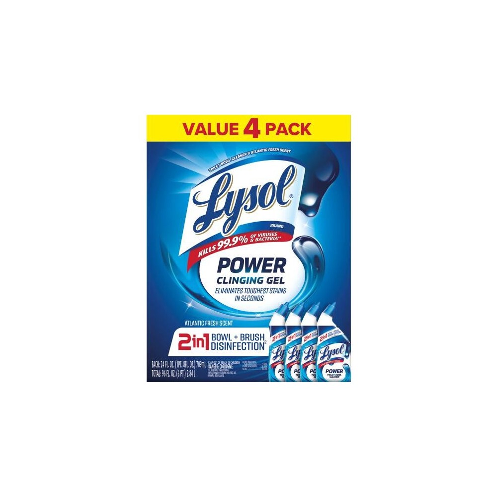 Lysol Power Clinging Gel - 96 fl oz/4ct