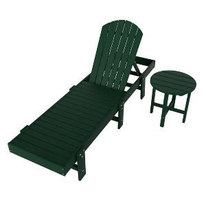 WestinTrends Dylan 2 Piece Poly Reclining Chaise Lounge - 1 of 4