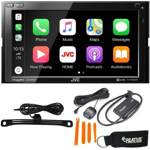 JVC KW-M855BW Compatible with CarPlay, Wireless Android Auto + SiriusXM Satellite Radio Tuner & Back-Up Camera - 1 of 4
